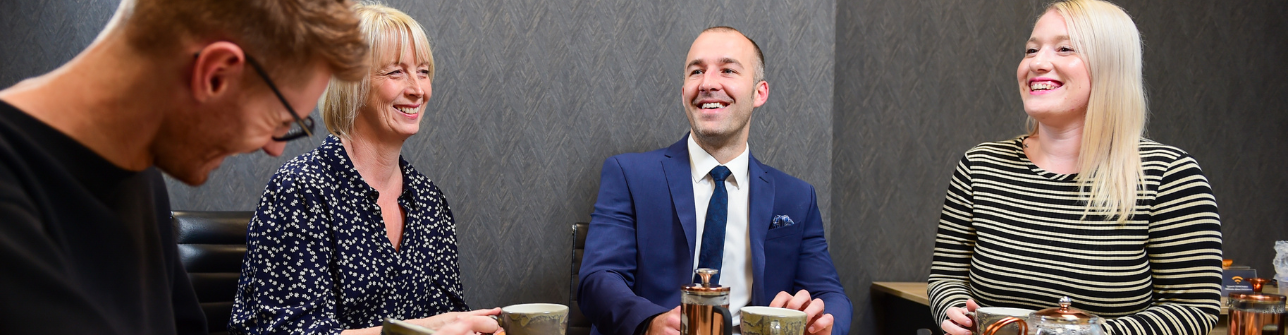 Chris Roberts hosting a coffee morning