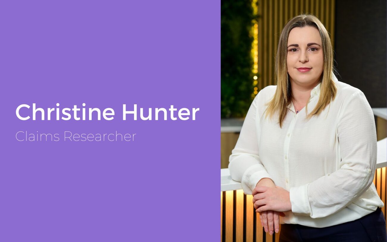 Christine Hunter, Claims researcher